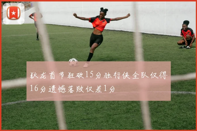 狄龙首节狂砍15分独行侠全队仅得16分遗憾落败仅差1分