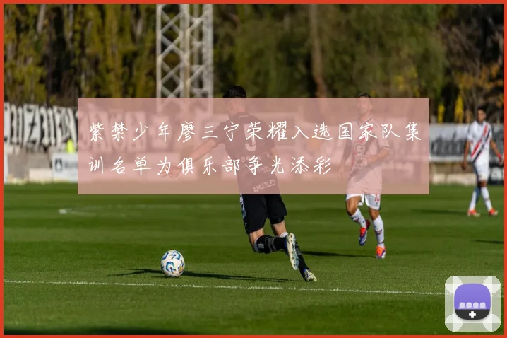 紫禁少年廖三宁荣耀入选国家队集训名单为俱乐部争光添彩